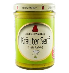 Mustar BIO cu verdeturi de Provence, 160 ml ZWERGENWIESE