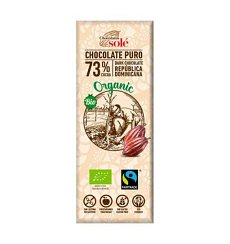 Mini tableta ciocolata neagra BIO 73% cacao, 25 g Chocolates Sole