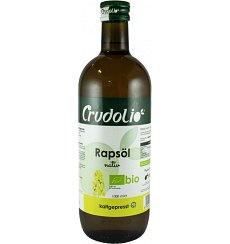 Ulei din seminte de rapita Bio extravirgin, 1000 ml Crudolio