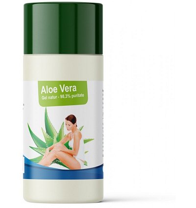 Aloe Vera gel natur pentru piele, puritate 98,3% Medicura