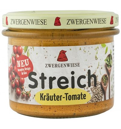 CREMA TARTINABILA BIO VEGETALA CU ROSII SI VERDETURI 180 G ZWERGENWIESE