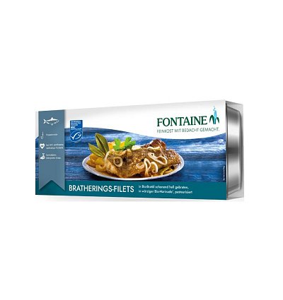 File de hering prajit, in marinada bio, 325g Fontaine