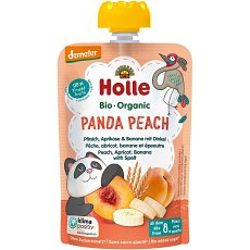 Piure bio de piersici caise si banane cu spelta pentru copii  8 luni - 100 g