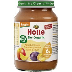 Piure bio de mere si prune pentru copii 6 luni - 190 g