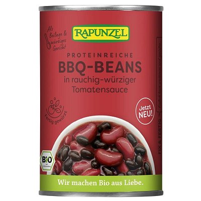 Mix bio de fasole BBQ in sos de rosii - 400 g