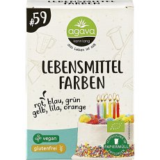 Colorant alimentar bio cu 6 culori fara gluten - 48 g