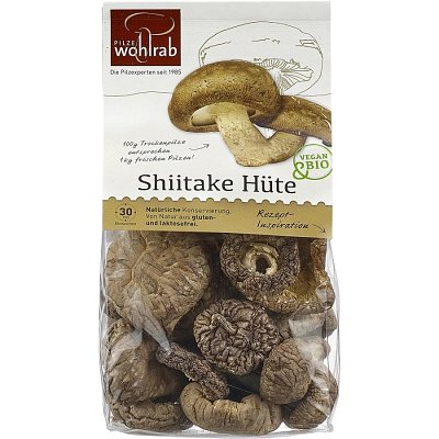 Ciuperci palarii de shiitake bio deshidratate - 40 g