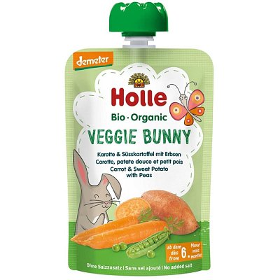 Piure bio de morcov cartof dulce si mazare pentru copii 6 luni - 100 g