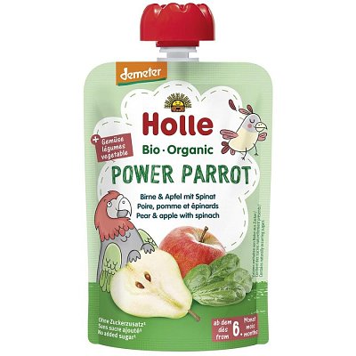 Piure bio din pere si mere cu spanac pentru copii 6 luni - 100 g