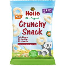 Gustare crocanta cu orez si linte bio fara gluten pentru copii 8 luni - 25 g