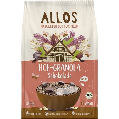 Granola bio cu ciocolata - 300 g