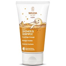 Gel de dus si sampon cu portocale 2 in 1 pentru copii - 150 ml