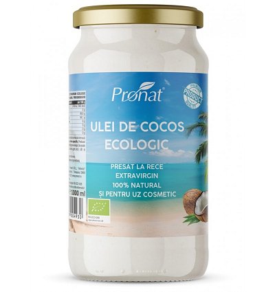Ulei de cocos extravirgin BIO presat la rece 1000 ml