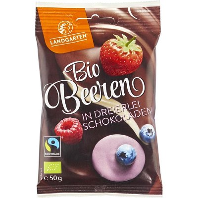 Fructe de padure bio liofilizate invelite in ciocolata - 50 g