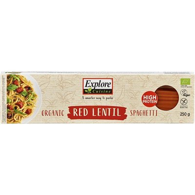 Spaghetti din linte rosie bio fara gluten - 250 g