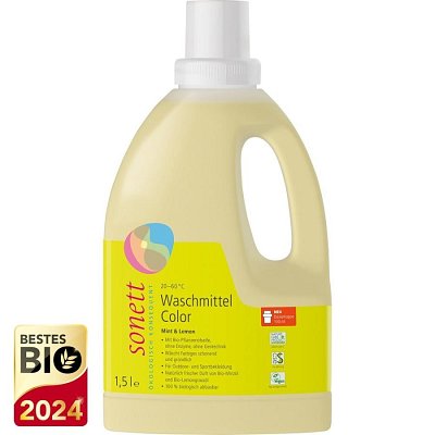Detergent lichid pentru rufe colorate cu menta si lamaie - 1.50 L