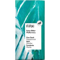 Ciocolata neagra cu menta bio - 100 g