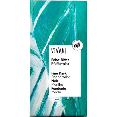 Ciocolata neagra cu menta bio - 100 g