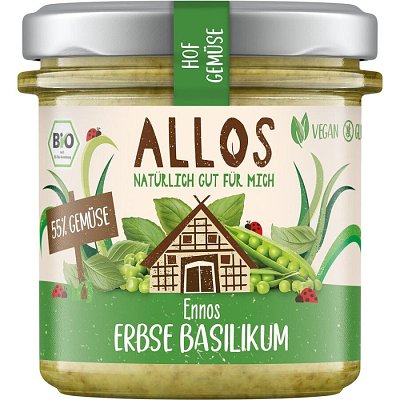 Crema tartinabila cu mazare si busuioc - 135 g