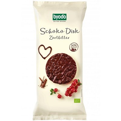 Rondele din orez integral cu ciocolata amaruie - 65 g