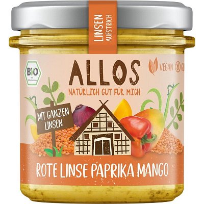 Crema tartinabila din linte ardei si mango fara gluten - 140 g