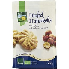 Biscuiti Bio din faina de grau spelta, cu ovaz si unt, 125g Bohlsener Muhle