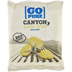 Chips-uri Canyon din cartofi bio cu sare de mare - 125 g