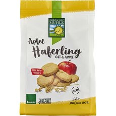 Biscuiti din ovaz cu mere bio - 125 g