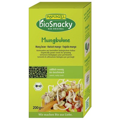 Seminte de fasole mung bio pentru germinat - 200 g