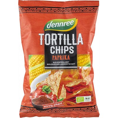 Tortilla chips cu ardei eco - 125 g