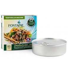 Salata de ton Asia cu legume bio si ulei de floarea soarelui presat la rece, 200g Fontaine