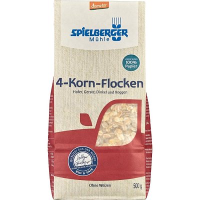Fulgi bio din 4 cereale integrale demeter - 500 g