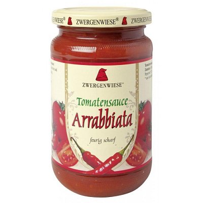 Sos BIO de rosii Arrabbiata 340 g ZWERGENWIESE
