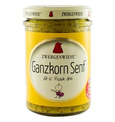 Mustar BIO cu seminte de mustar intregi, 160 ml ZWERGENWIESE