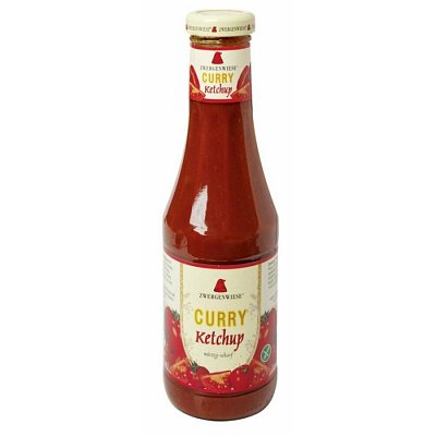 Ketchup BIO curry, din piure de rosii, 500 ml ZWERGENWIESE