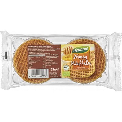 Vafe bio cu miere - 175 g