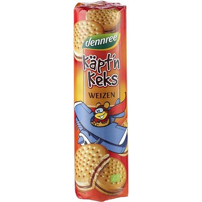 Biscuiti din grau umpluti cu crema de cacao ecologici - 330 g