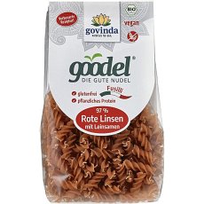 Fusilli bio din linte rosie fara gluten - 250 g