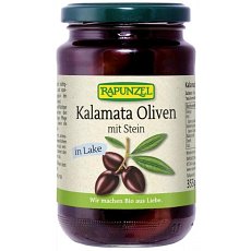 Masline Kalamata bio cu samburi in saramura - 355 g