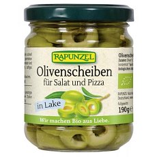 Masline bio feliate pentru pizza si salate - 190 g