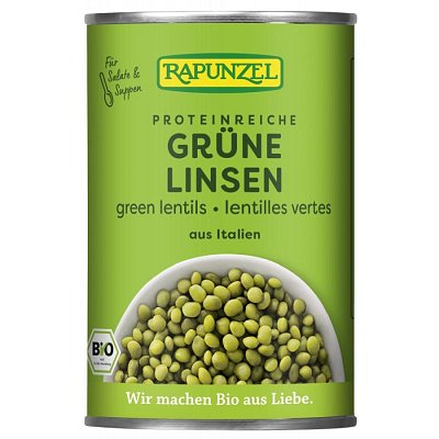 Linte verde bio la conserva - 400 g