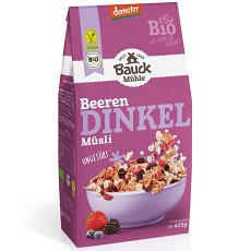 Musli bio din spelta cu fructe de padure vegan demeter - 425 g