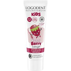 Gel dentar pentru copii Happy Berry cu capsuni 0-6 ani - 75 ml