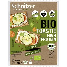 Paine bio toast bogata in proteina 4 felii fara gluten - 170 g