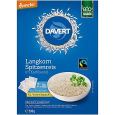 Orez bio cu bob lung in punga de gatit - 500 g