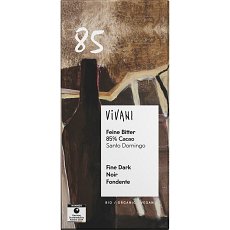Ciocolata amaruie bio cu 85% cacao vegana - 80 g