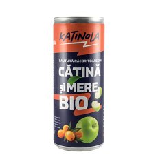 ECO/BIO Bauturi racoritoare carbogazoasa cu catina si mere 200ml