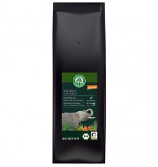 Cafea bio boabe, expresso Kaapi Kerala - Selectie Arabica si Robusta, 1000 g LEBENSBAUM