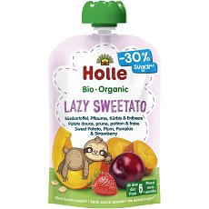 Piure bio din cartof dulce prune dovleac si capsuni pentru copii 6 luni - 100 g