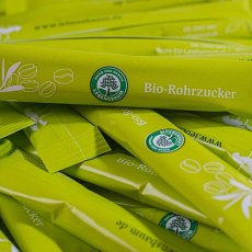 Zahar brut din trestie de zahar bio pliculete 100x5g - 500 g